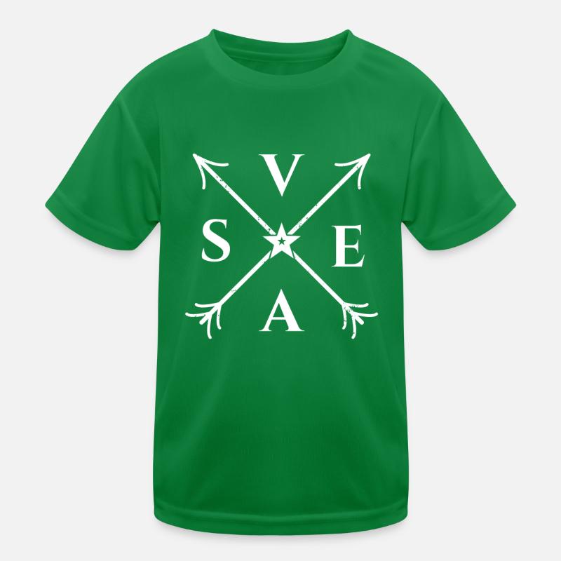 Svea X- Form Motiv Svea Geschenk Kinder Funktions-T-Shirt