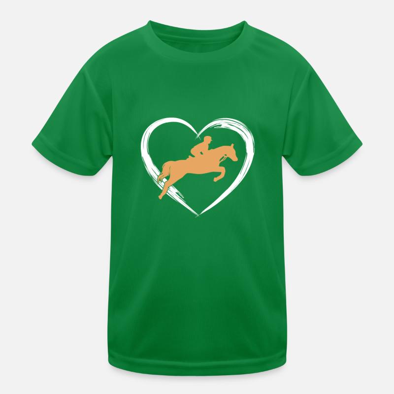 Horse riding love Kids Functional T-Shirt