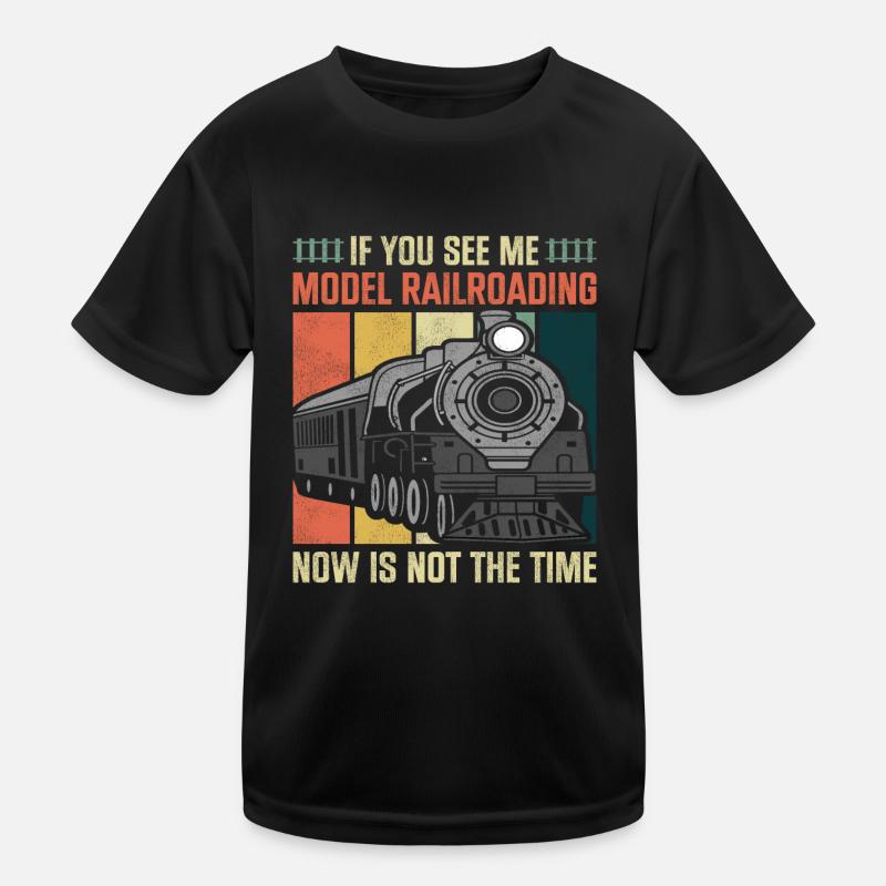 Steam Train Driver Trainspotting Kids Functional T-Shirt