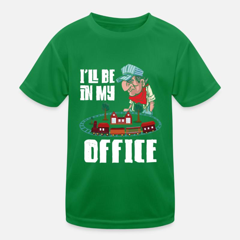 Steam Train Driver Trainspotting Kids Functional T-Shirt