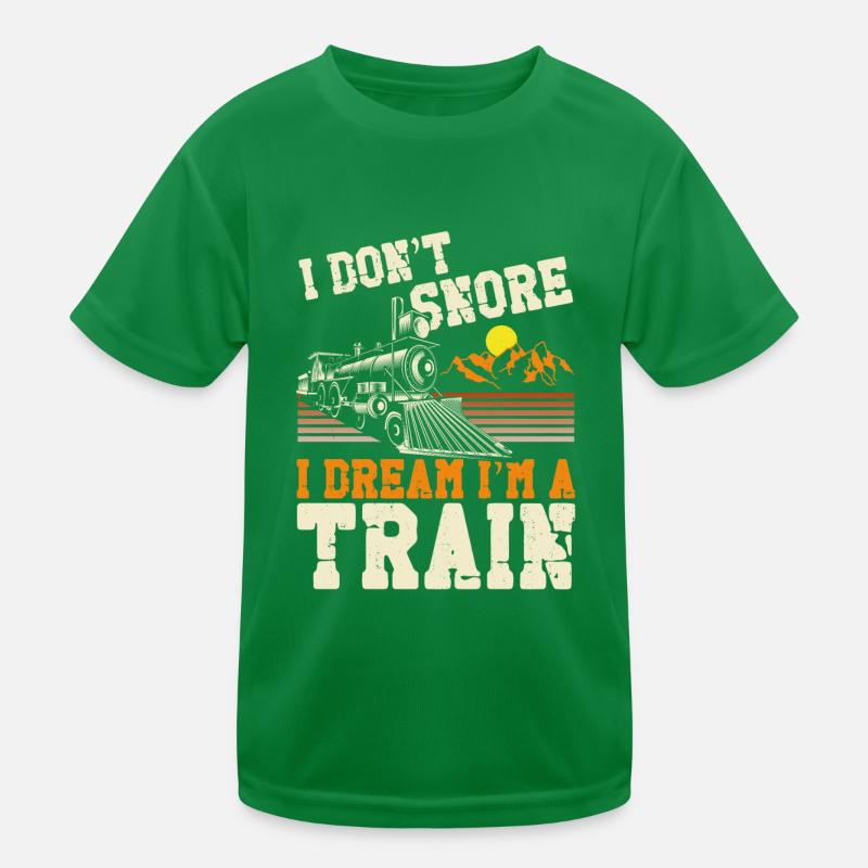 Steam Train Driver Trainspotting Kinder Funktions-T-Shirt