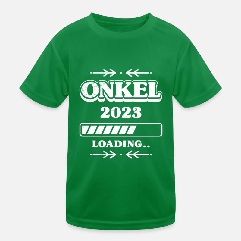 Onkel 2023 loading werdender Onkel Kinder Funktions-T-Shirt