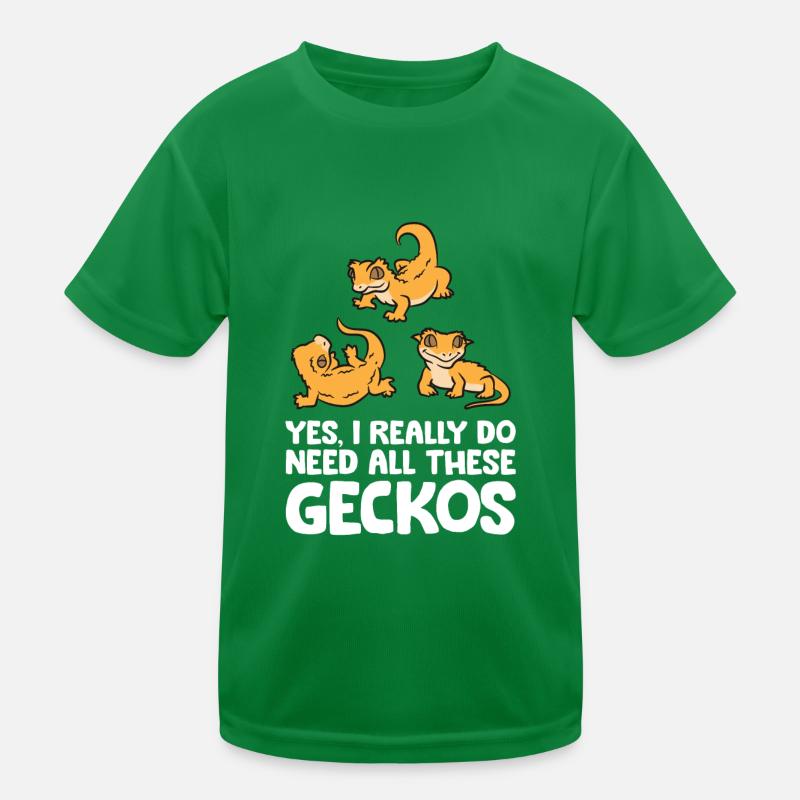 Yes I Really Do Need All These Crested Geckos Kids Functional T-Shirt