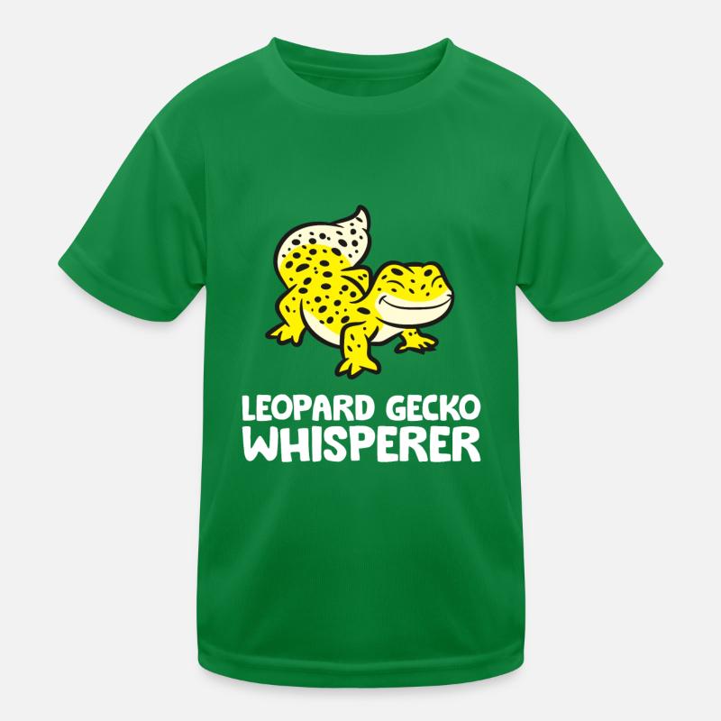Leopard Gecko Whisperer Reptile Lover Leopard Kids Functional T-Shirt