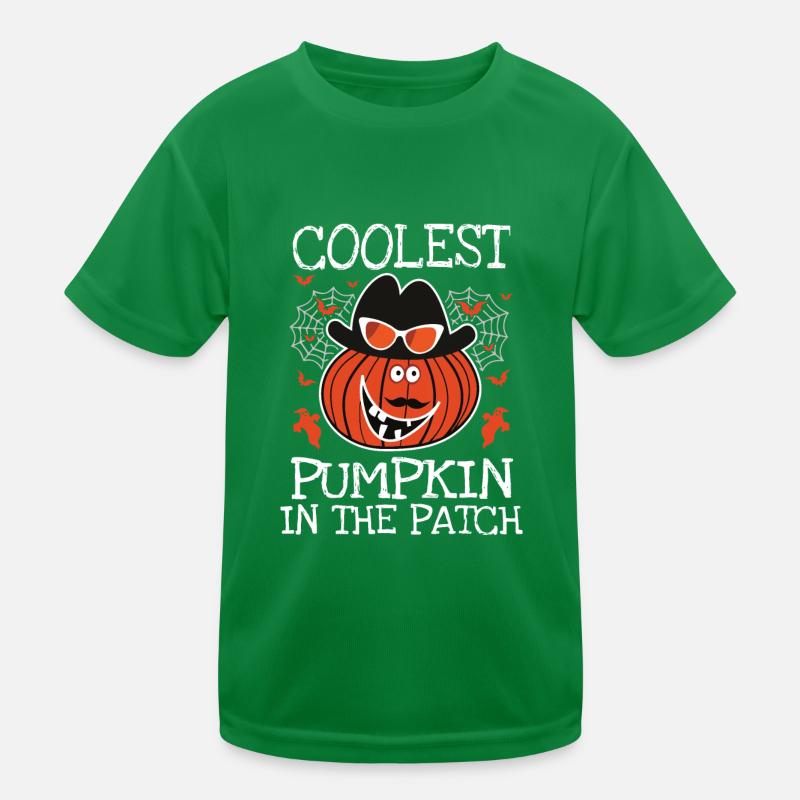 Coolest Pumpkin in the Patch Halloween Kinder Funktions-T-Shirt