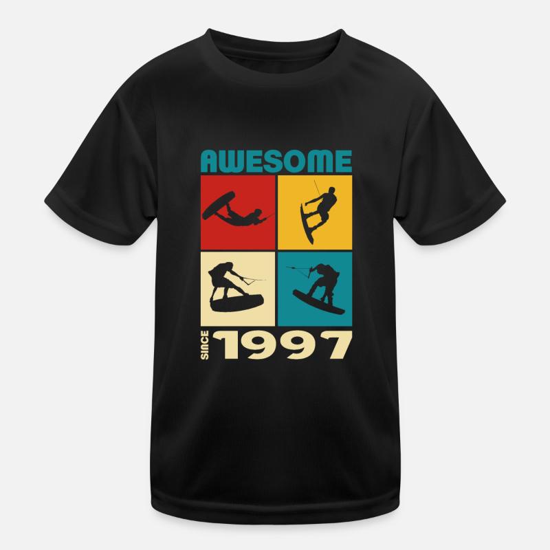Awesome since 1997. Wakeboard Lifestyle Kinder Funktions-T-Shirt