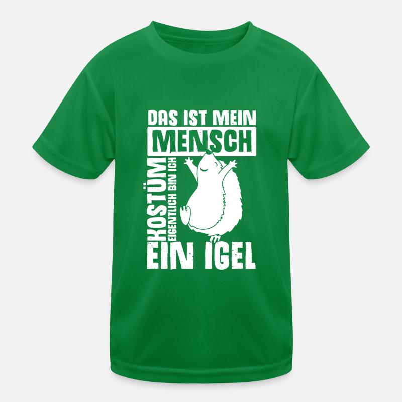 Menschen Kostüm Eigentlich bin ich ein Igel Hallow Kinder Funktions-T-Shirt