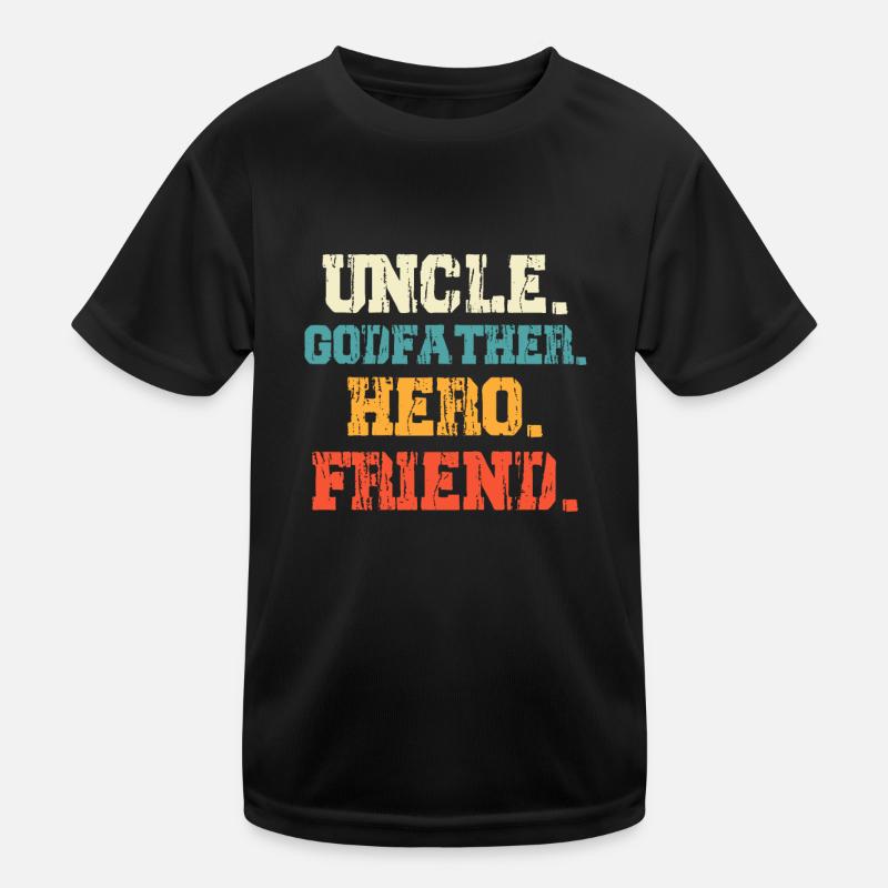Onkel Pate Held Freund Onkel Kinder Funktions-T-Shirt