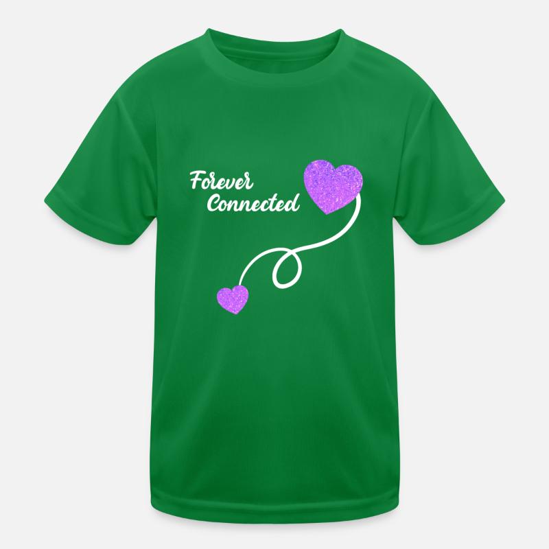 Forever Connected Maman Enfant Bébé Grossesse T-shirt sport Enfant