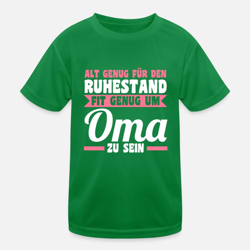 Großmutter Rentnerin Großmama Ruhestand Omi Oma Kinder Funktions-T-Shirt