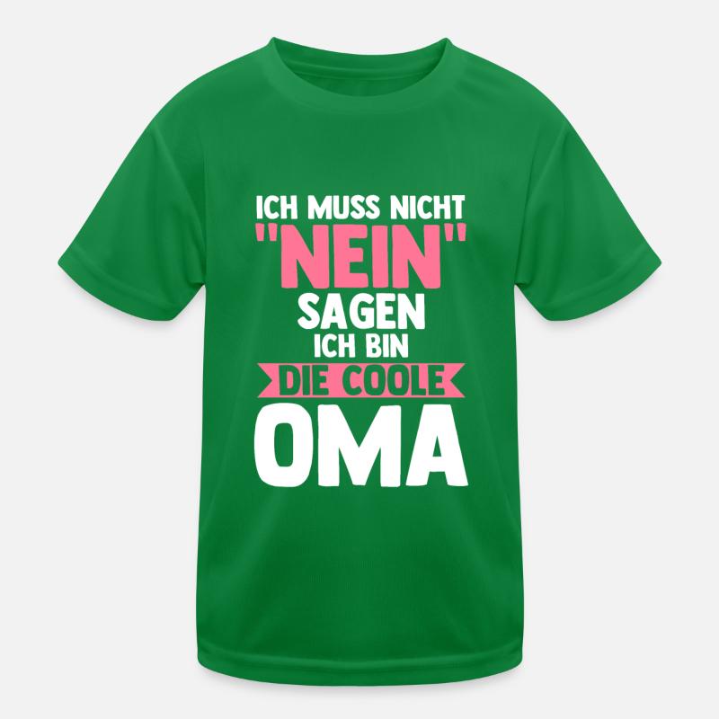 Großmutter Großmama Omi Oma Kinder Funktions-T-Shirt