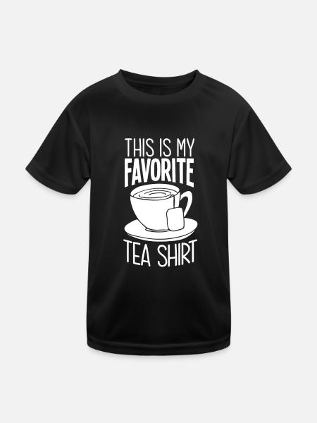 Tea Shirt - Kids Functional T-Shirt - black - Front