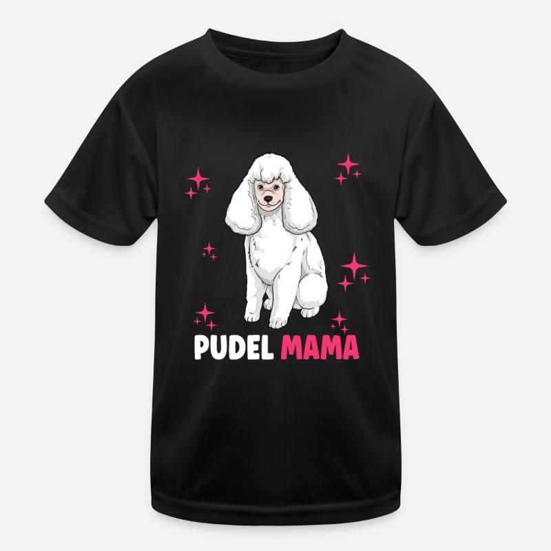 Pudel Mama Kinder Funktions-T-Shirt