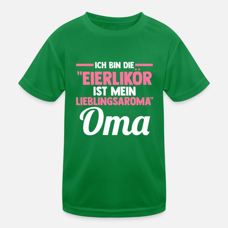 Großmutter Großmama Eierlikör Omi Oma Kinder Funktions-T-Shirt