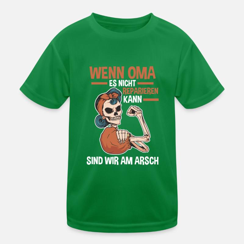 Großmutter Großmama Omi Oma Kinder Funktions-T-Shirt