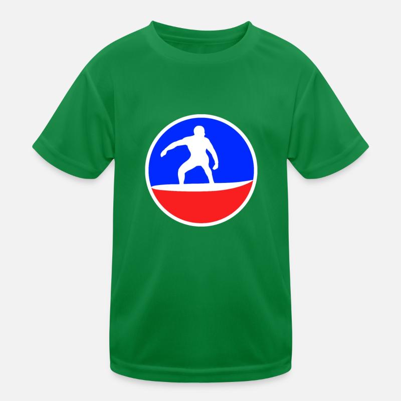 Surfing Logo Kids Functional T-Shirt