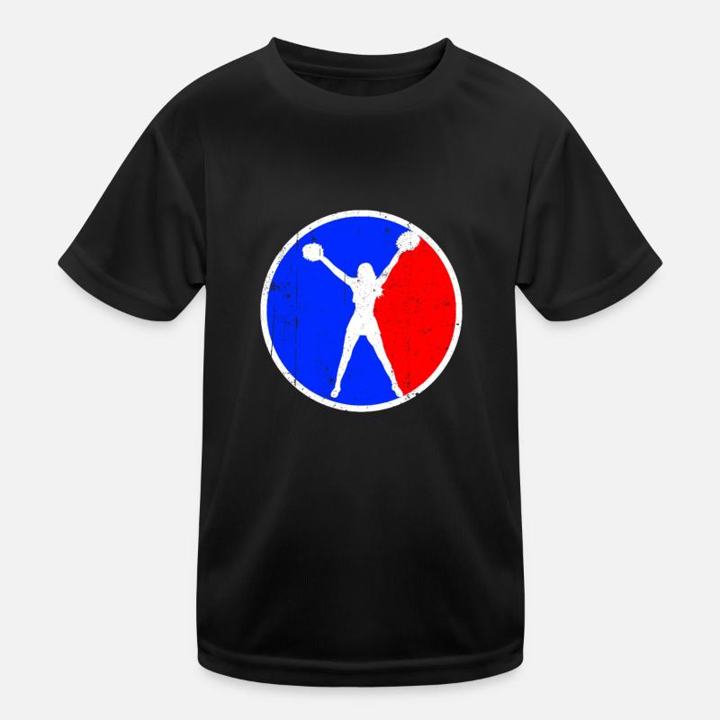 cheerleading logo Kinder Funktions-T-Shirt