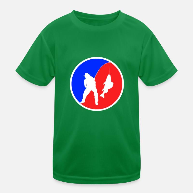 Fishing Logo Kids Functional T-Shirt