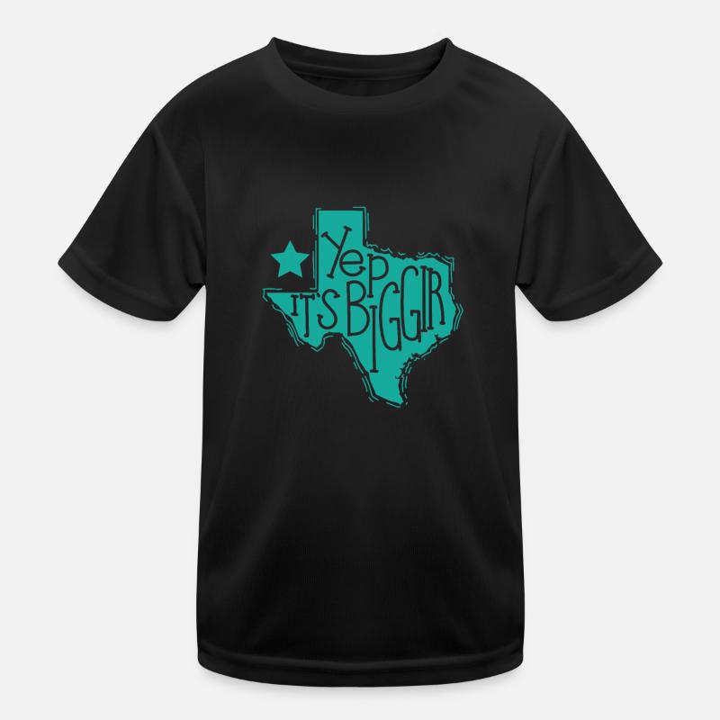 Oui, c’est l’État de Biggir aux États-Unis Texas T-shirt sport Enfant