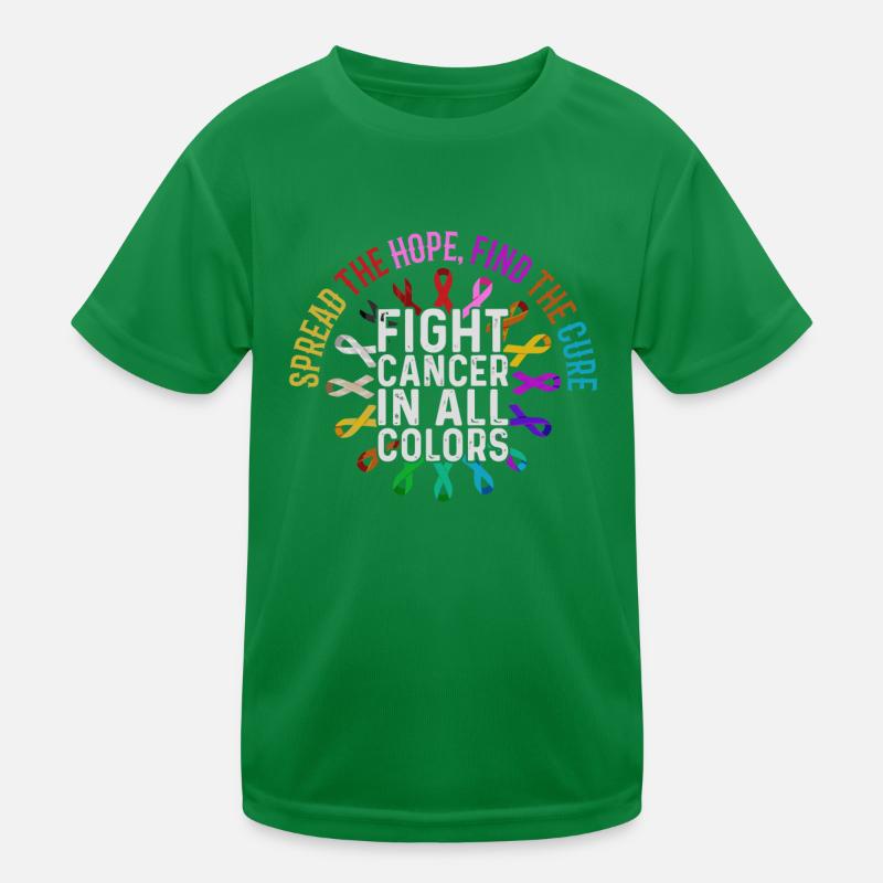 Bekämpfen Sie Krebs In Allen Farben Kinder Funktions-T-Shirt