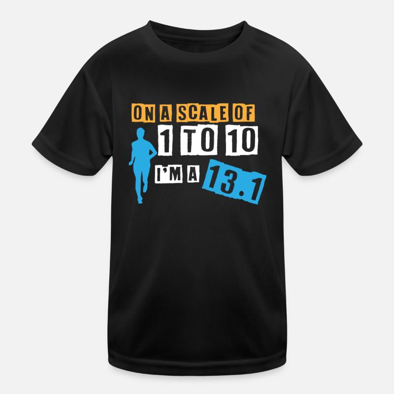 Halbmarathon, Marathon, Läufer Kinder Funktions-T-Shirt
