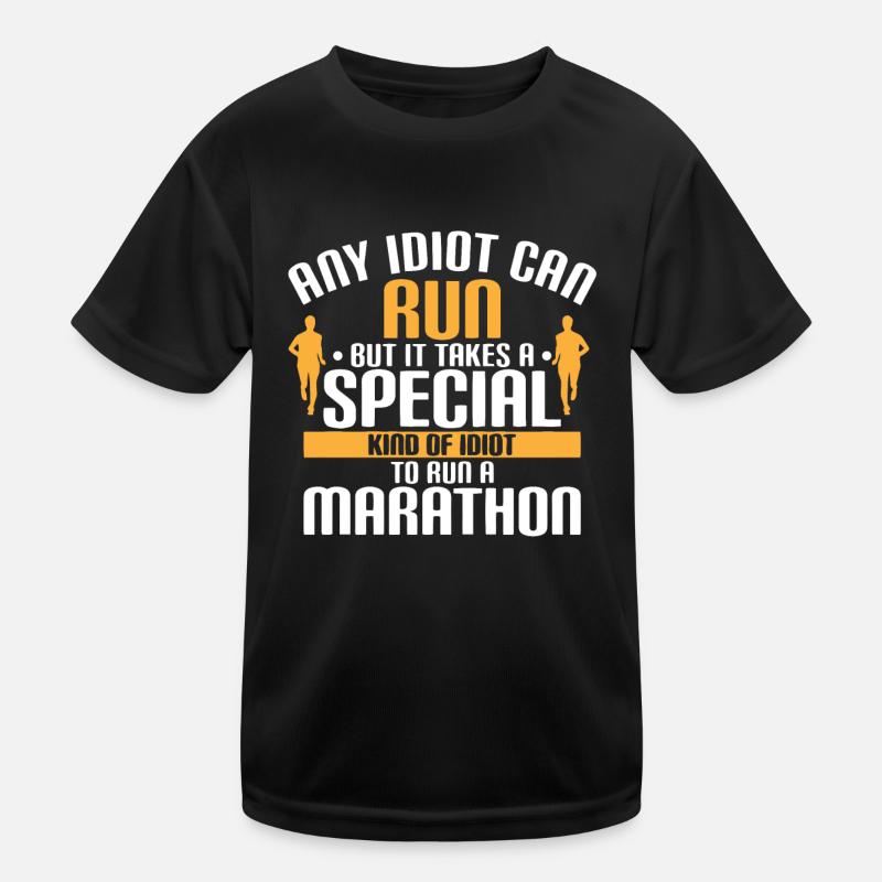 Halbmarathon, Marathon, Läufer Kinder Funktions-T-Shirt