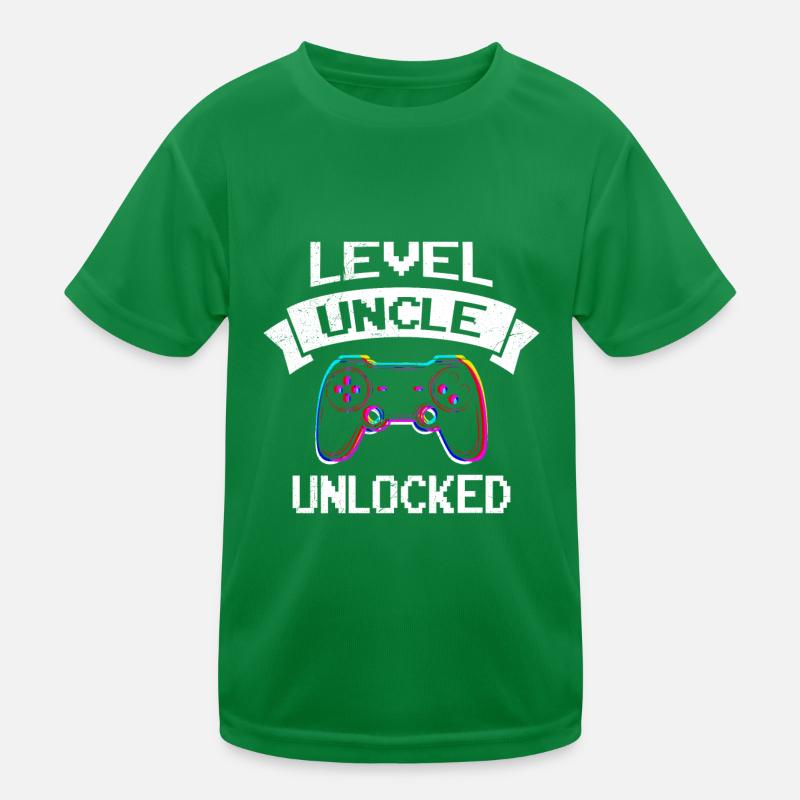 Level Unlocked Uncle Kids Functional T-Shirt