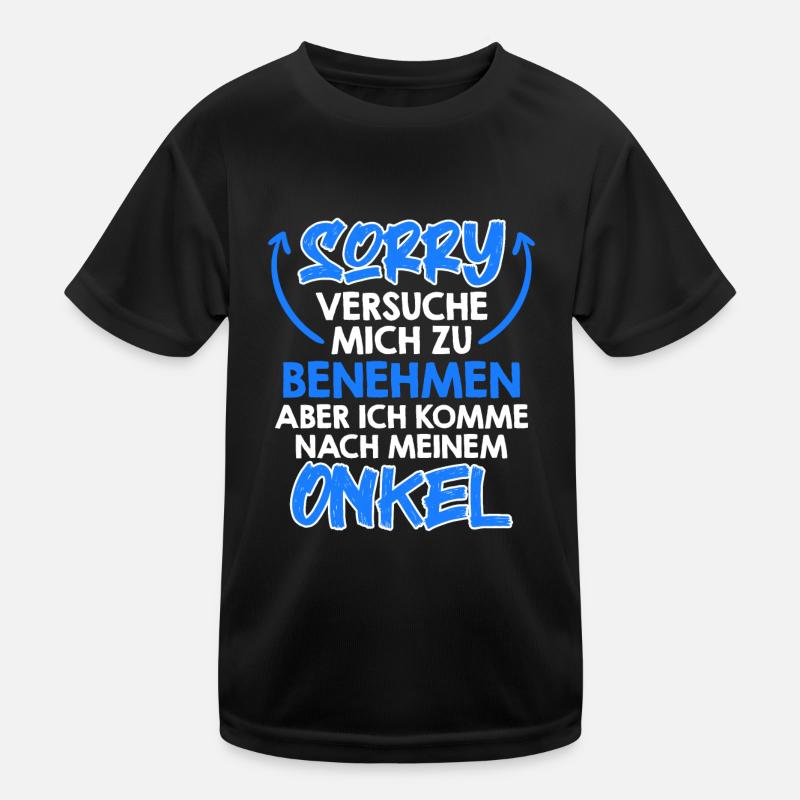 Versuche mich zu benehmen Kinder Funktions-T-Shirt