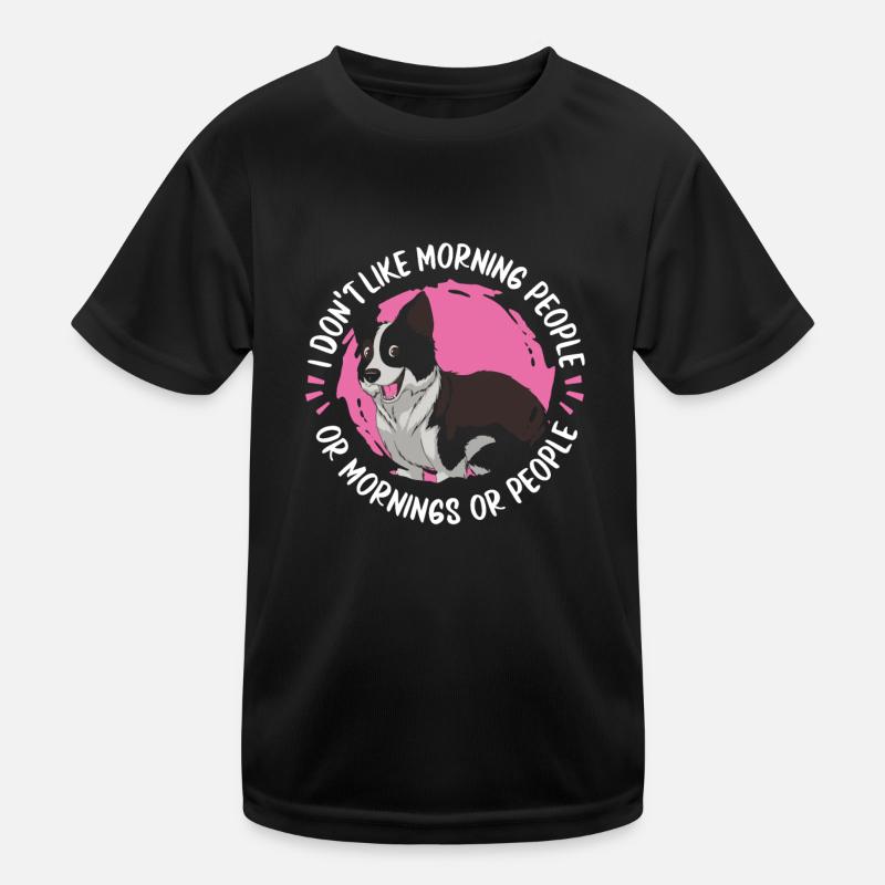 Border Collie Kinder Funktions-T-Shirt