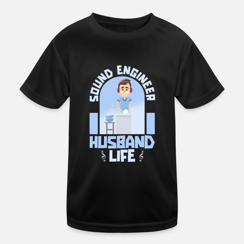 Sound Engineer Sound Engineer Husband Kids Functional T-Shirt