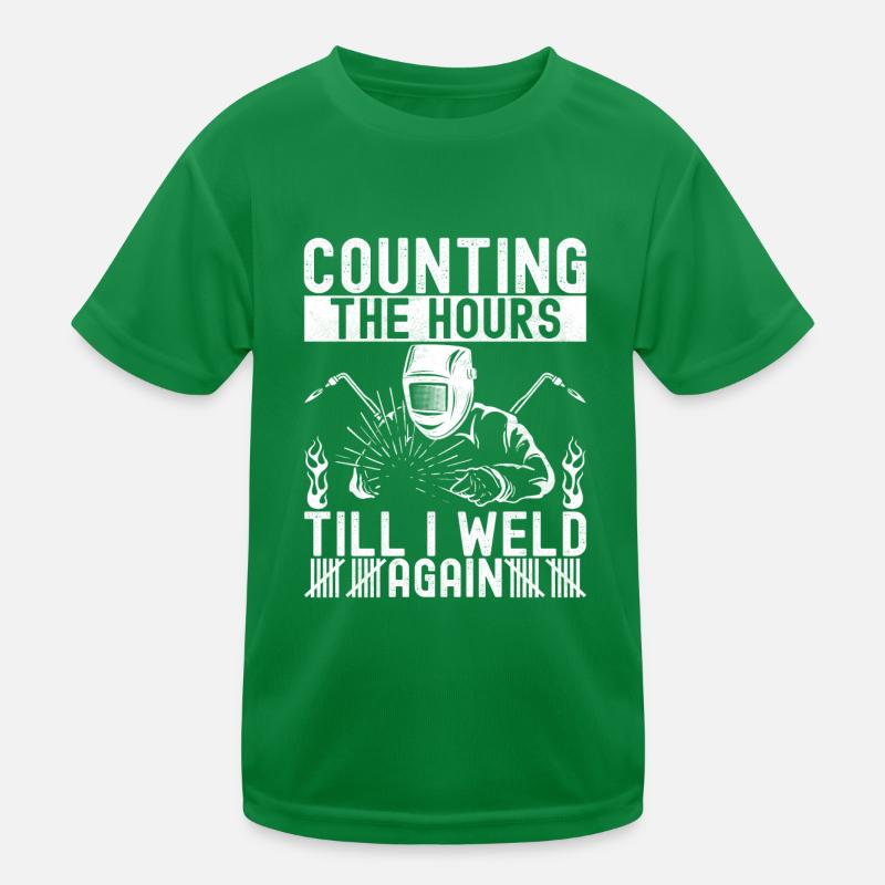 Welder welding Kids Functional T-Shirt