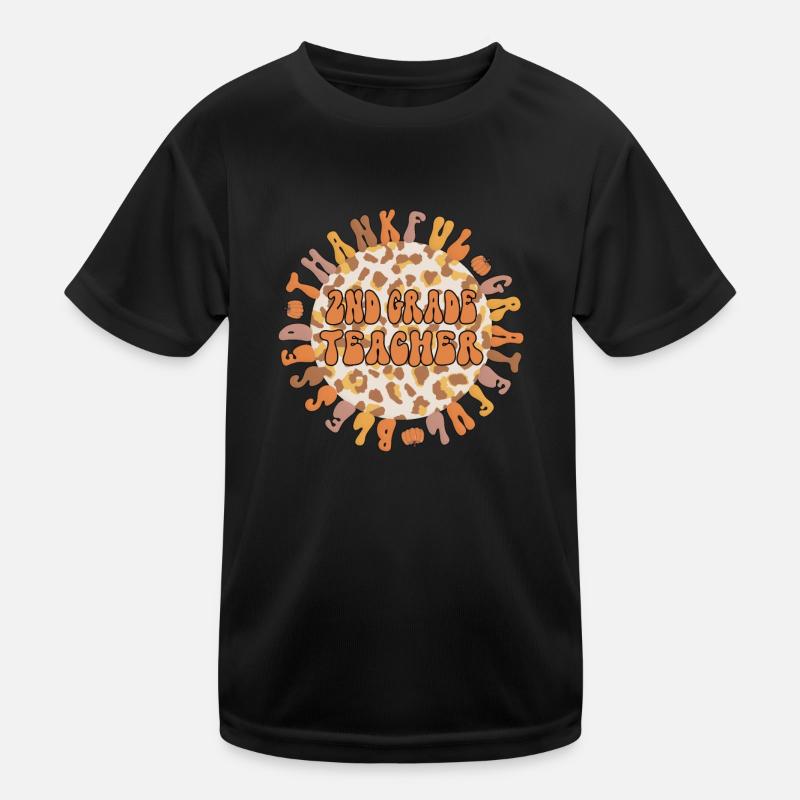 2nd Grade Teacher Thanksgiving Second Grade Team Kids Functional T-Shirt