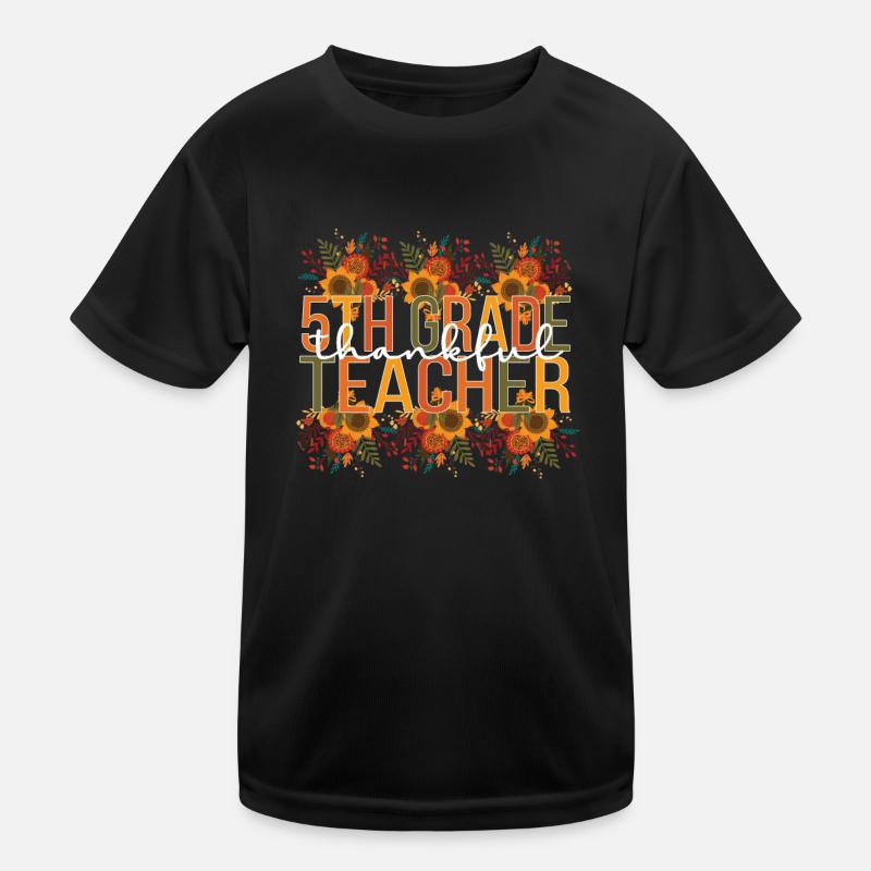 5th Grade Teacher Thanksgiving Fifth Grade Crew Kids Functional T-Shirt