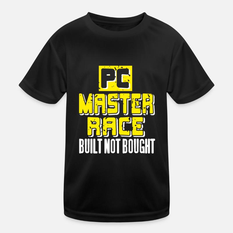 PC Master Race Built not Bought Kids Functional T-Shirt