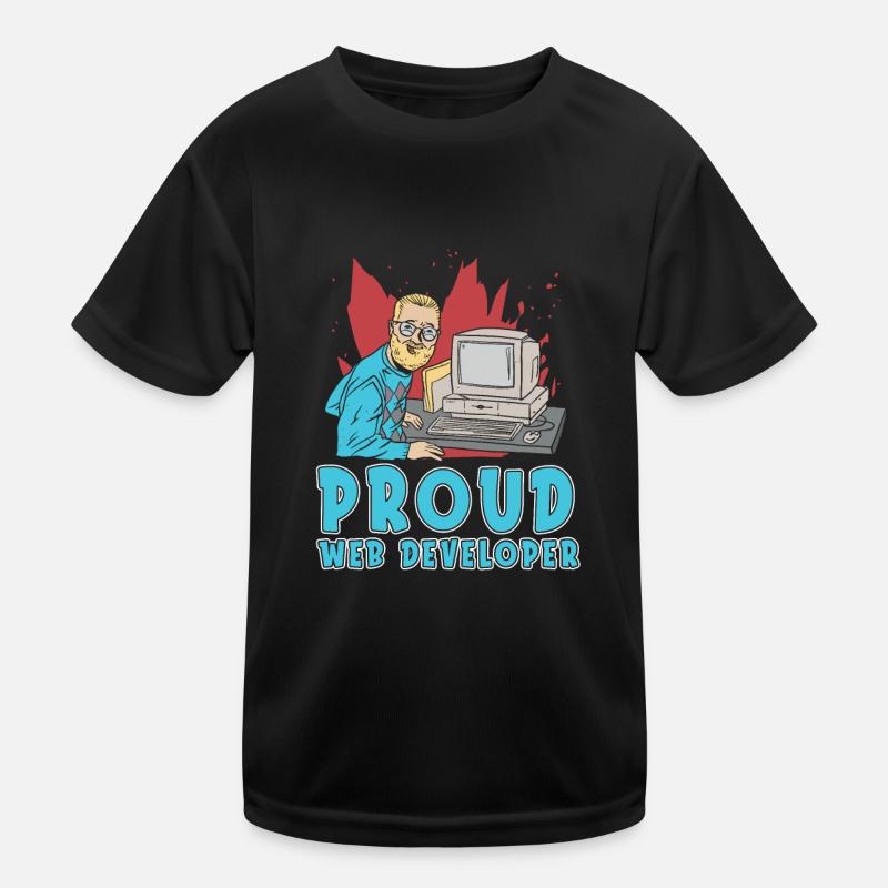 Web Entwickler Webdeveloper Web-Entwickler Kinder Funktions-T-Shirt
