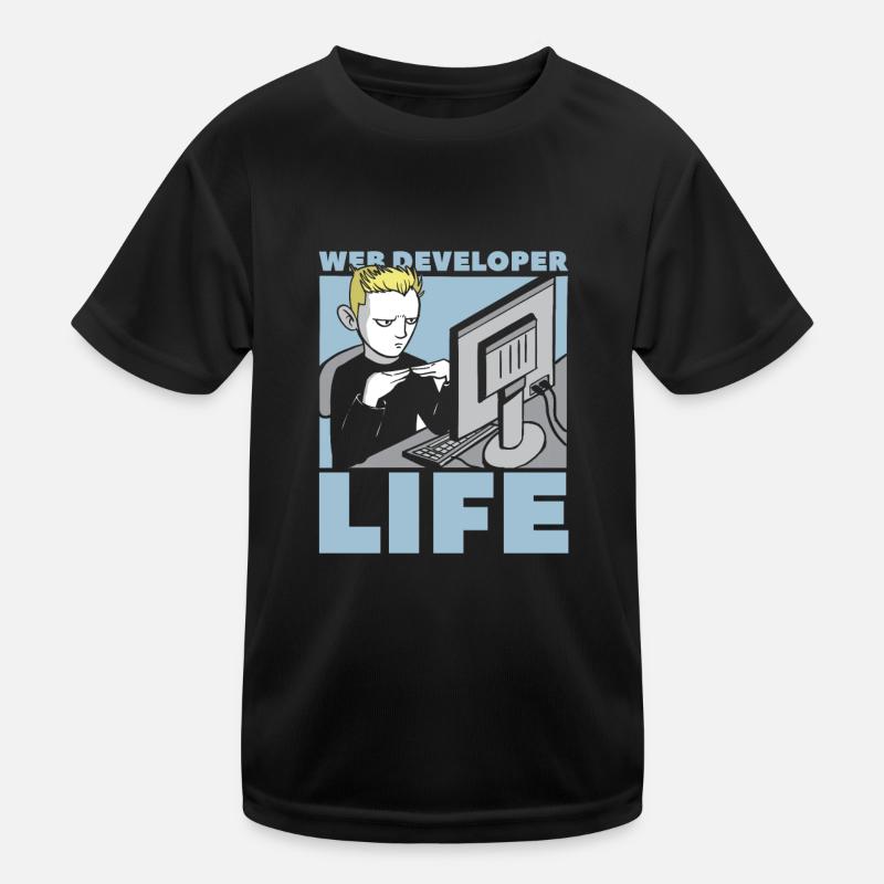 Web Entwickler Webdeveloper Web-Entwickler Kinder Funktions-T-Shirt