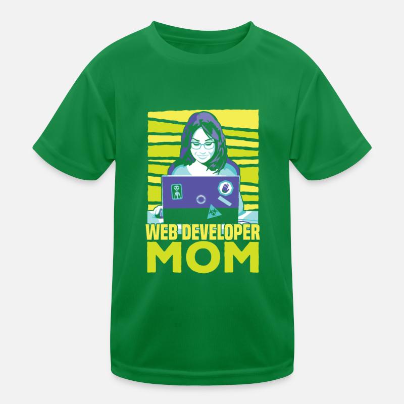 Web Entwickler Webdeveloper Web-Entwickler Kinder Funktions-T-Shirt