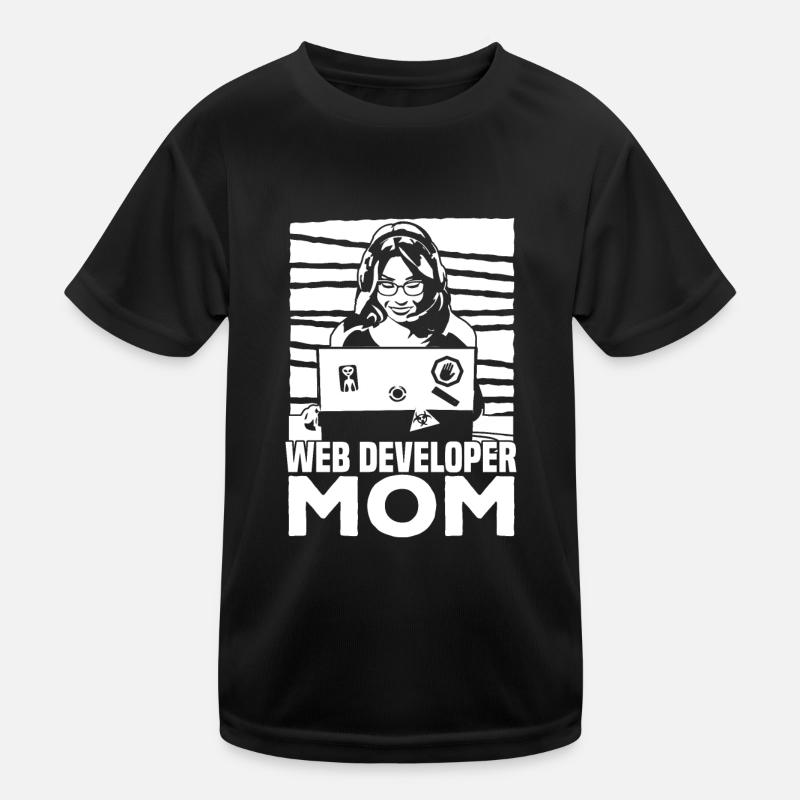 Web Developer Web Developer Web Developer Kids Functional T-Shirt