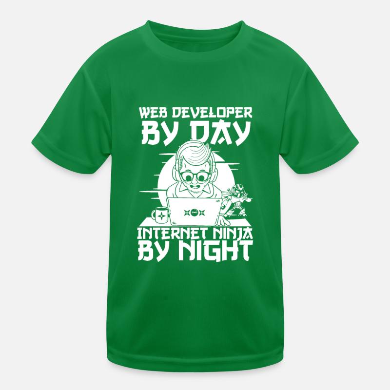 Web Entwickler Webdeveloper Web-Entwickler Kinder Funktions-T-Shirt