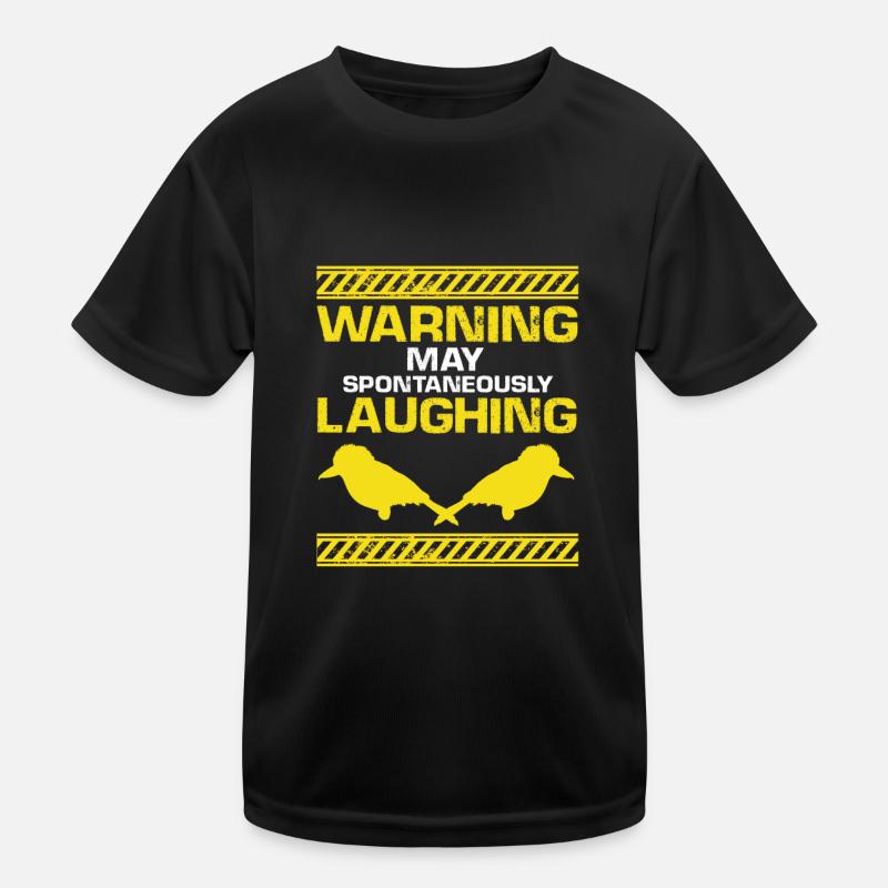 Australischer Königsfischer und Lanchender Vogel Kinder Funktions-T-Shirt