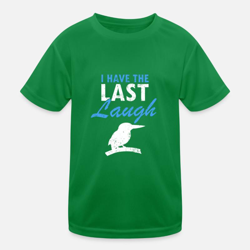 Australischer Königsfischer und Lanchender Vogel Kinder Funktions-T-Shirt