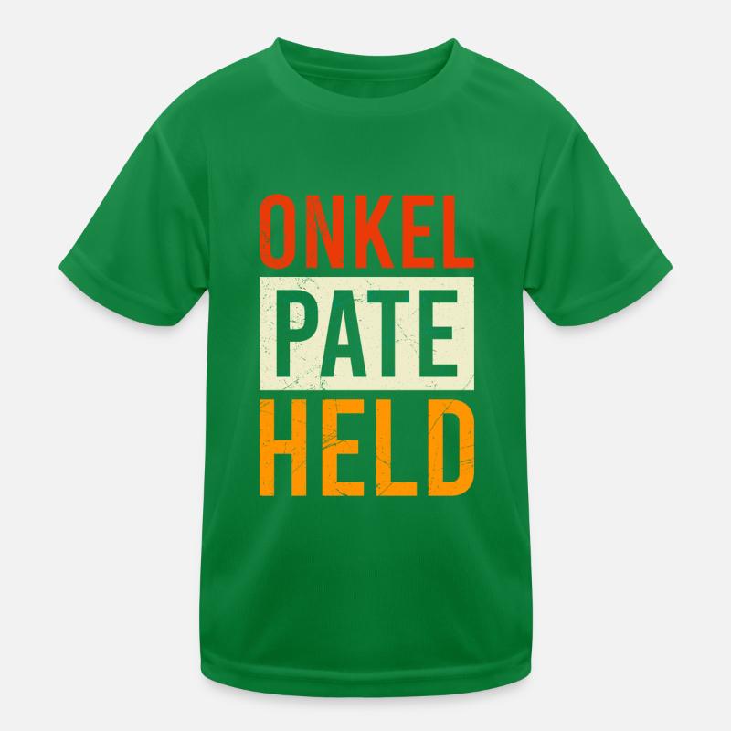 Pate Held Onkel Kinder Funktions-T-Shirt