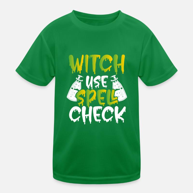 Witch uses spells Kids Functional T-Shirt