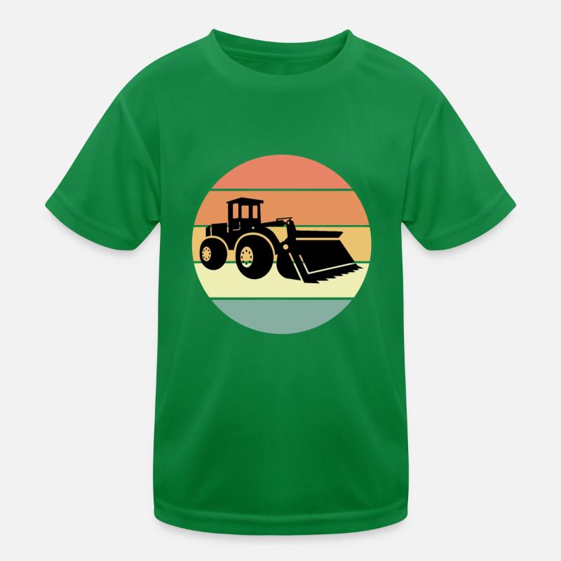 Conception de chargeuse sur pneus rétro T-shirt sport Enfant