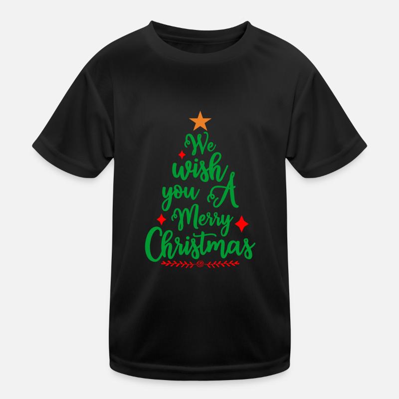 We wish you a Merry Christmas Kids Functional T-Shirt