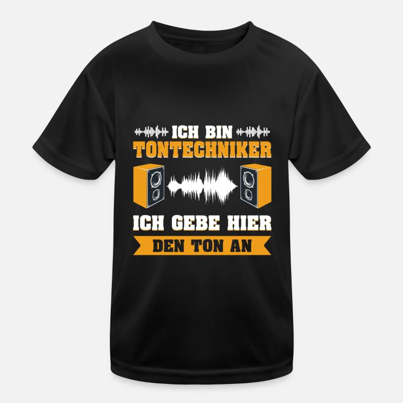 Tontechniker löse Problem Kinder Funktions-T-Shirt