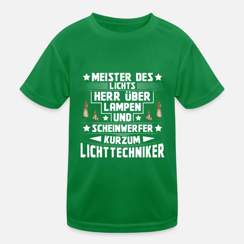 Veranstaltungstechniker Lichttechniker Kinder Funktions-T-Shirt