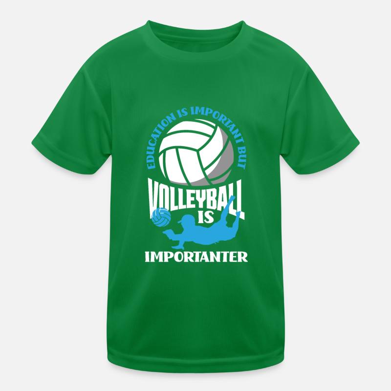 Lustiges Volleyball Geschenk Kinder Funktions-T-Shirt