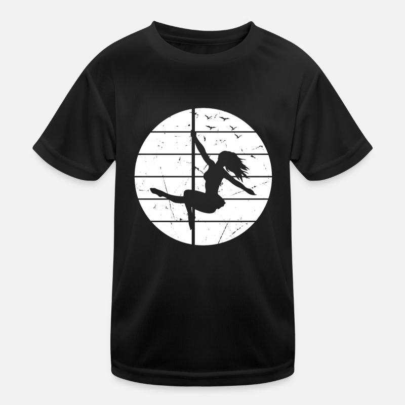 Pole Dance Girls Pole Dancing - Pole Dance - Kinder Funktions-T-Shirt - Schwarz