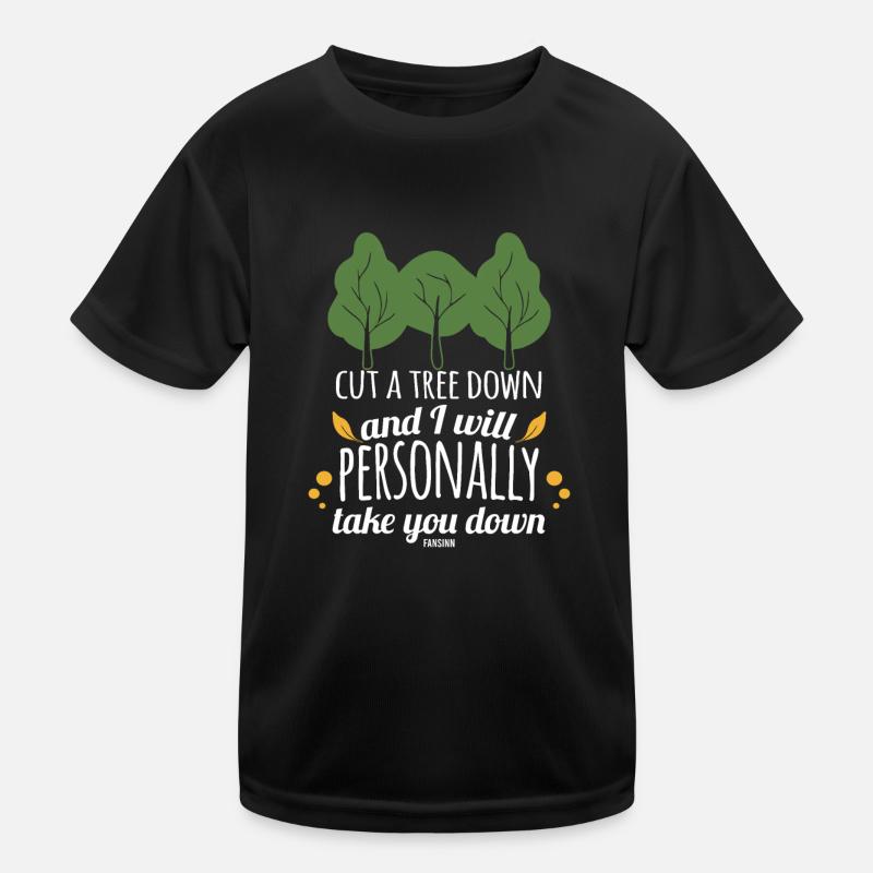 Laubbaum Naturschutz Camping Berge Wald Kinder Funktions-T-Shirt